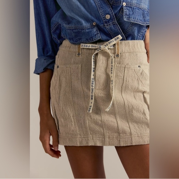 NWT Free People We The Free River Canyon Mini Skirt - Picture 2 of 6